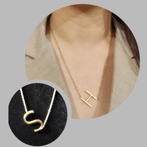 "S" Initial Necklace 316L Stainless Steel
